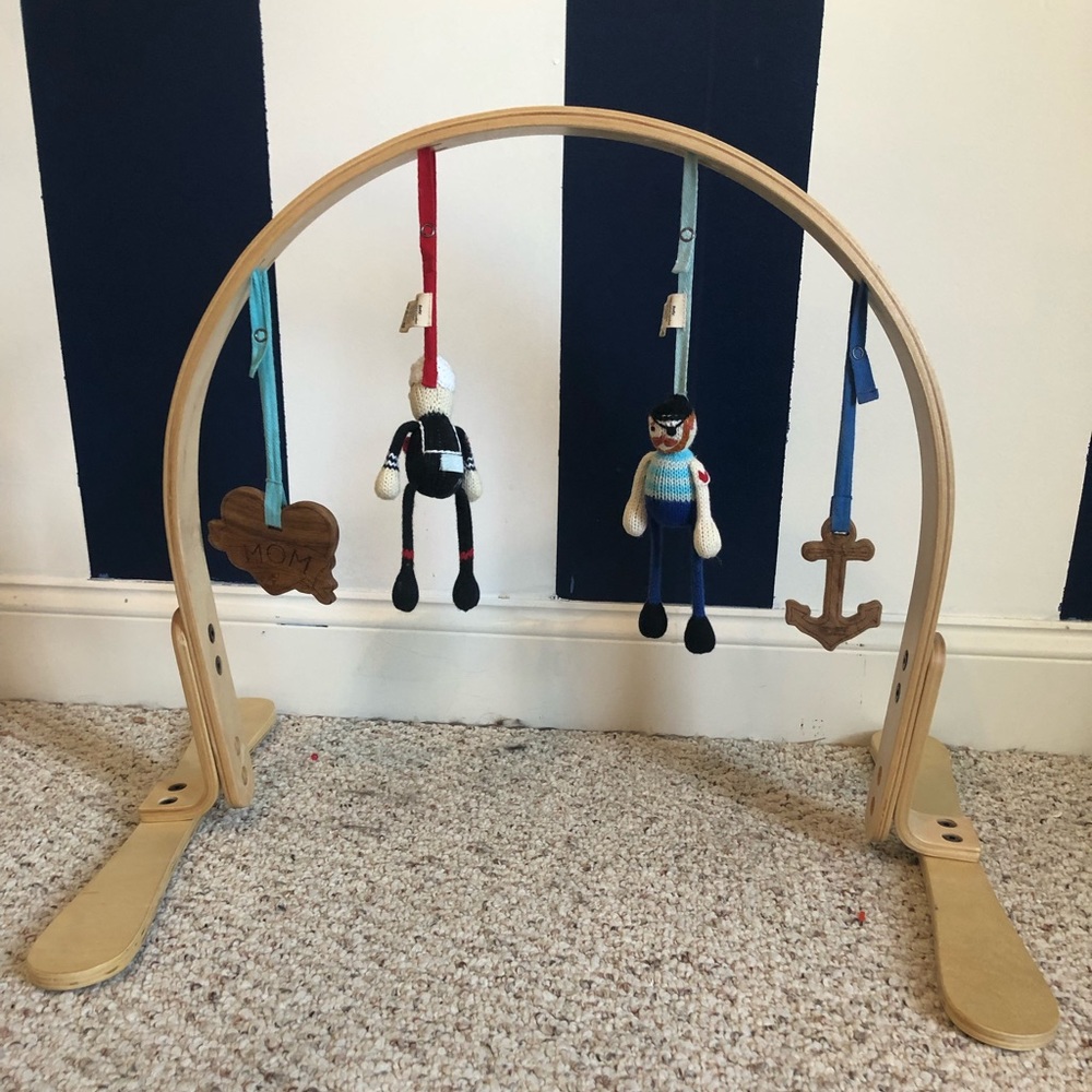 Finn and Emma organic play gym!